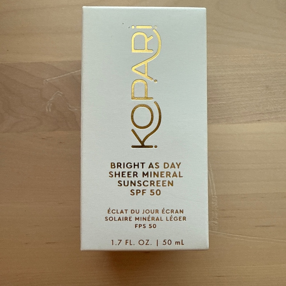 Kopari bright as day sheer mineral sunscreen